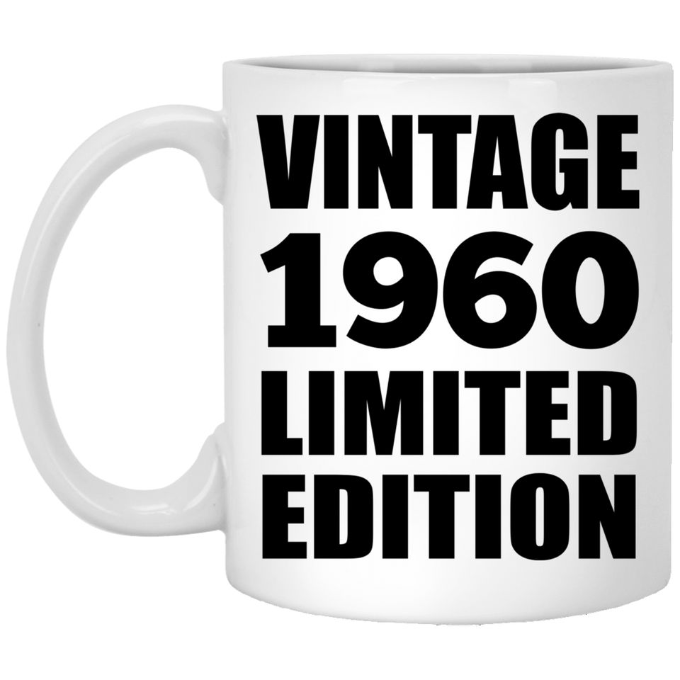 64th Birthday Vintage 1960 Limited Edition - 11oz Coffee Mug