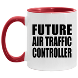 Future Air Traffic Controller - 11oz Accent Mug Red