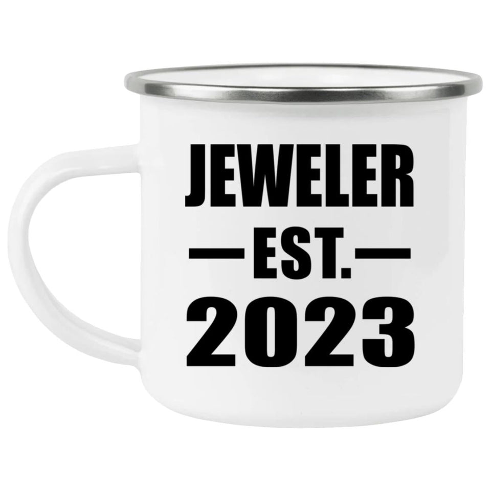 Jeweler Established EST. 2023 - 12oz Camping Mug