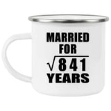29th Anniversary Married For Square Root of 841 Years - 12oz Camping Mug