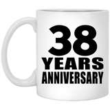 38th Anniversary 38 Years - 11 Oz Coffee Mug