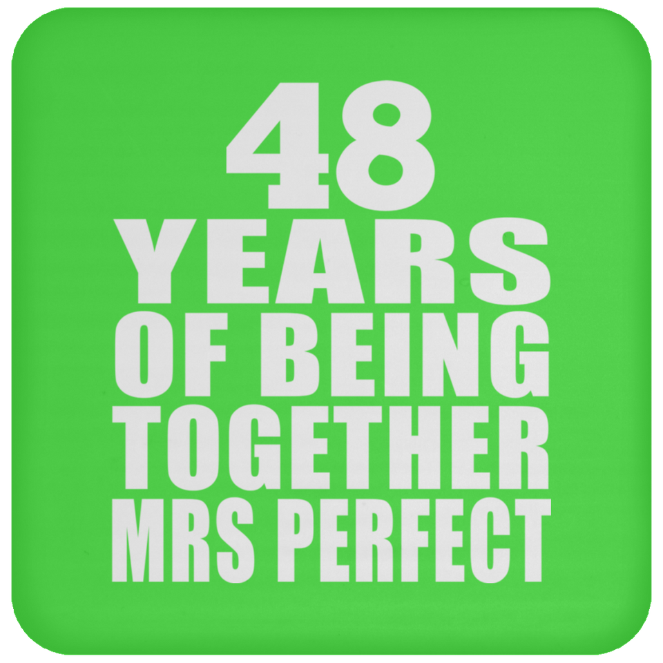 48th Anniversary 48 Years Of Being Mrs Perfect - Drink Coaster