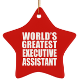 World's Greatest Executive Assistant - Star Ornament