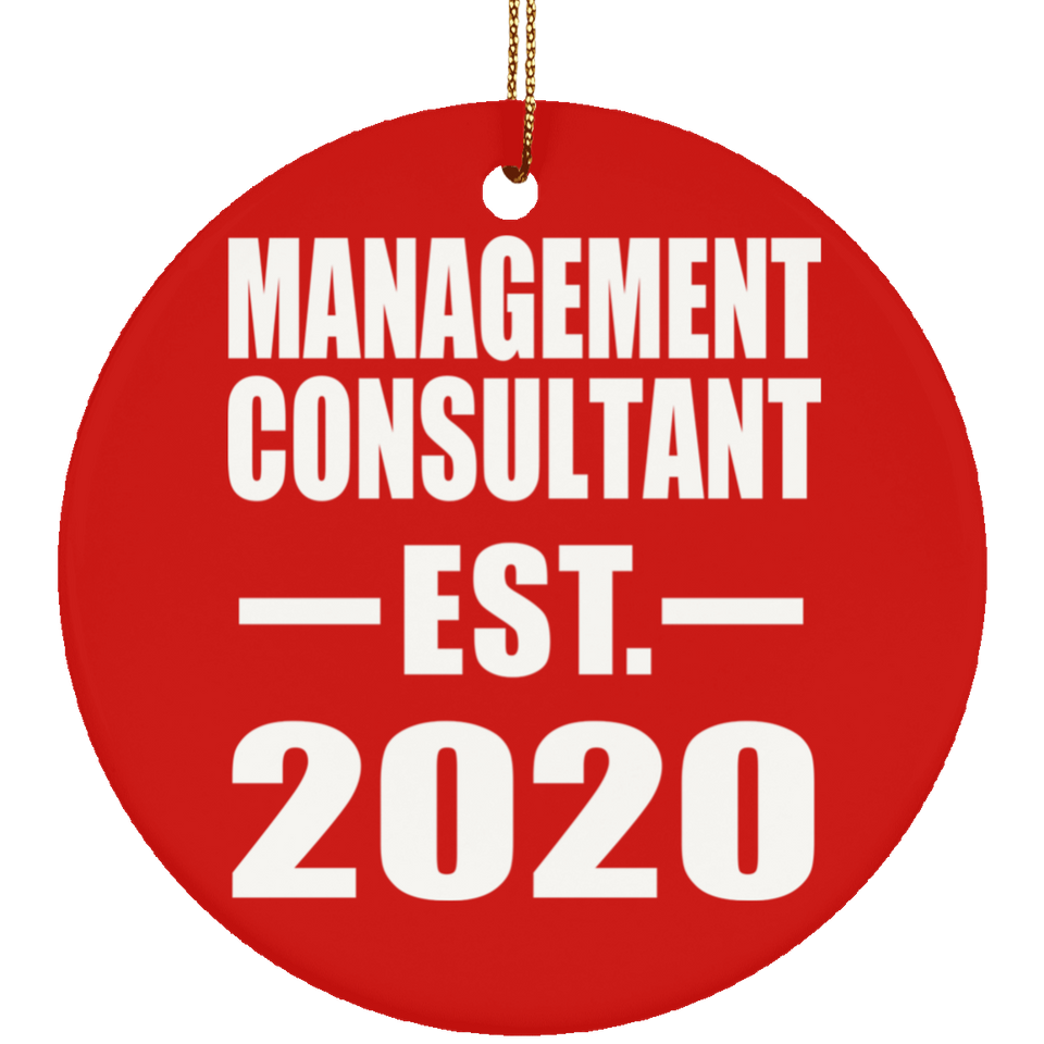Management Consultant Established EST. 2020 - Circle Ornament