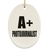 A+ Photojournalist - Oval Ornament