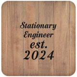 Stationary Engineer Established Est. 2024 - Drink Coaster C