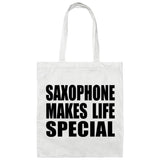 Saxophone Makes Life Special - Tote Bag White