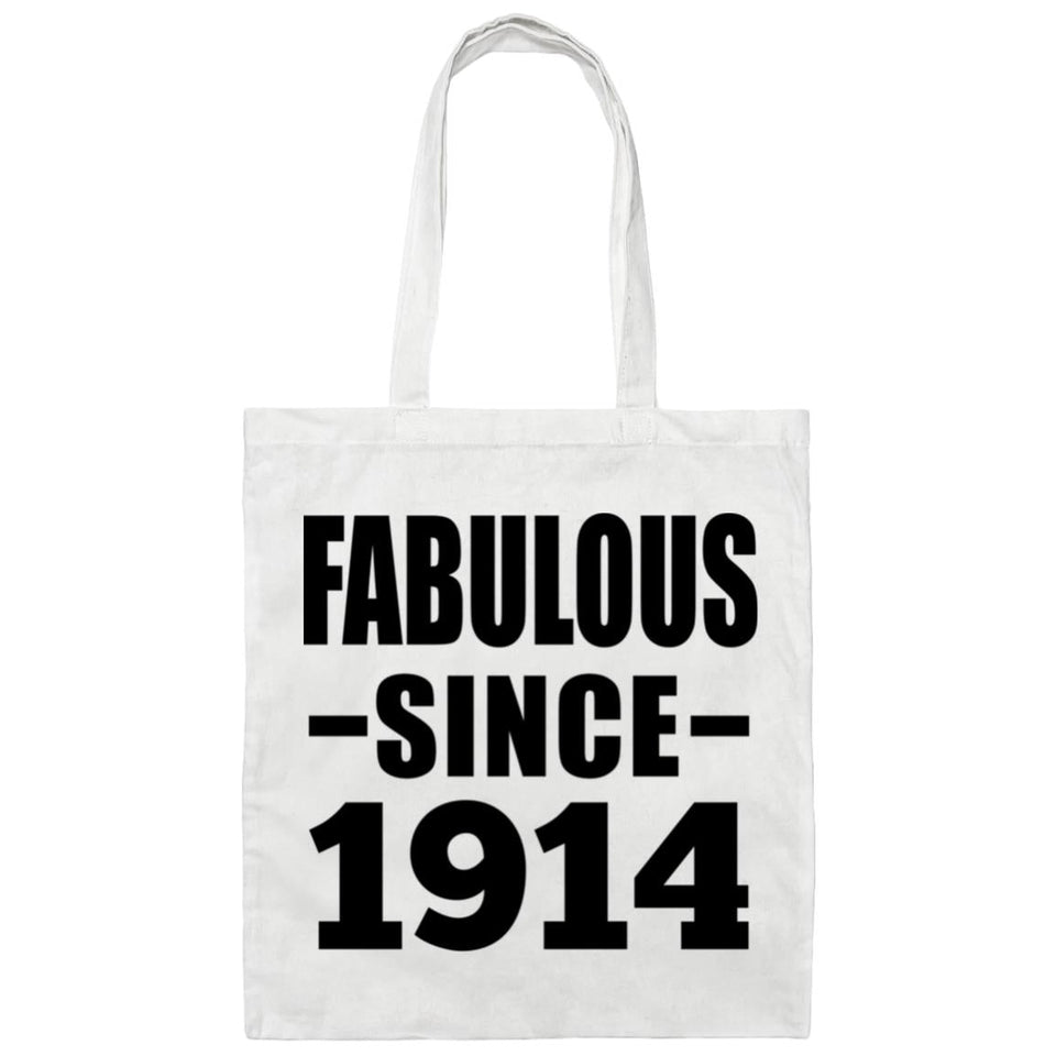 110th Birthday Fabulous Since 1914 - Tote Bag White