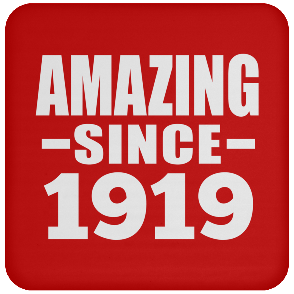 105th Birthday Amazing Since 1919 - Drink Coaster