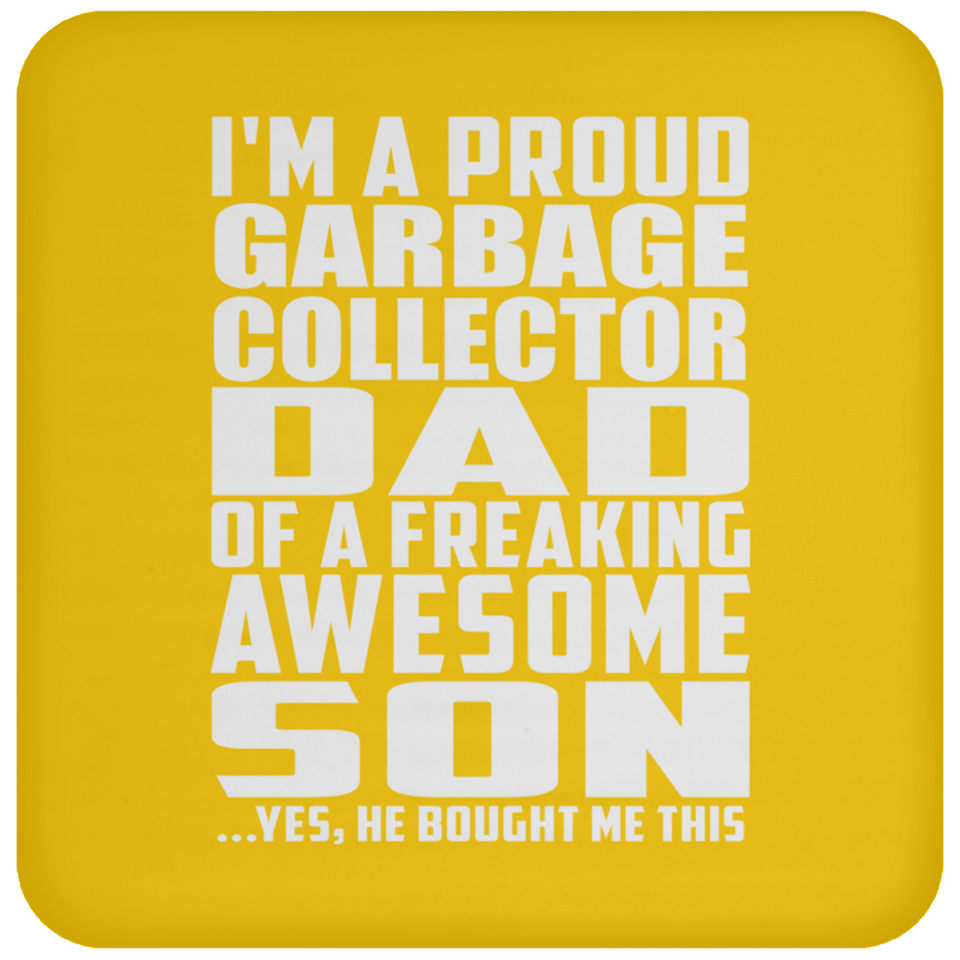 Proud Garbage Collector Dad Of Awesome Son - Drink Coaster