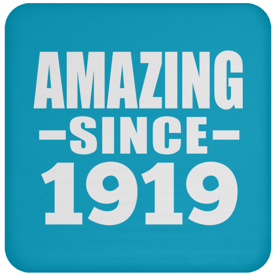 105th Birthday Amazing Since 1919 - Drink Coaster