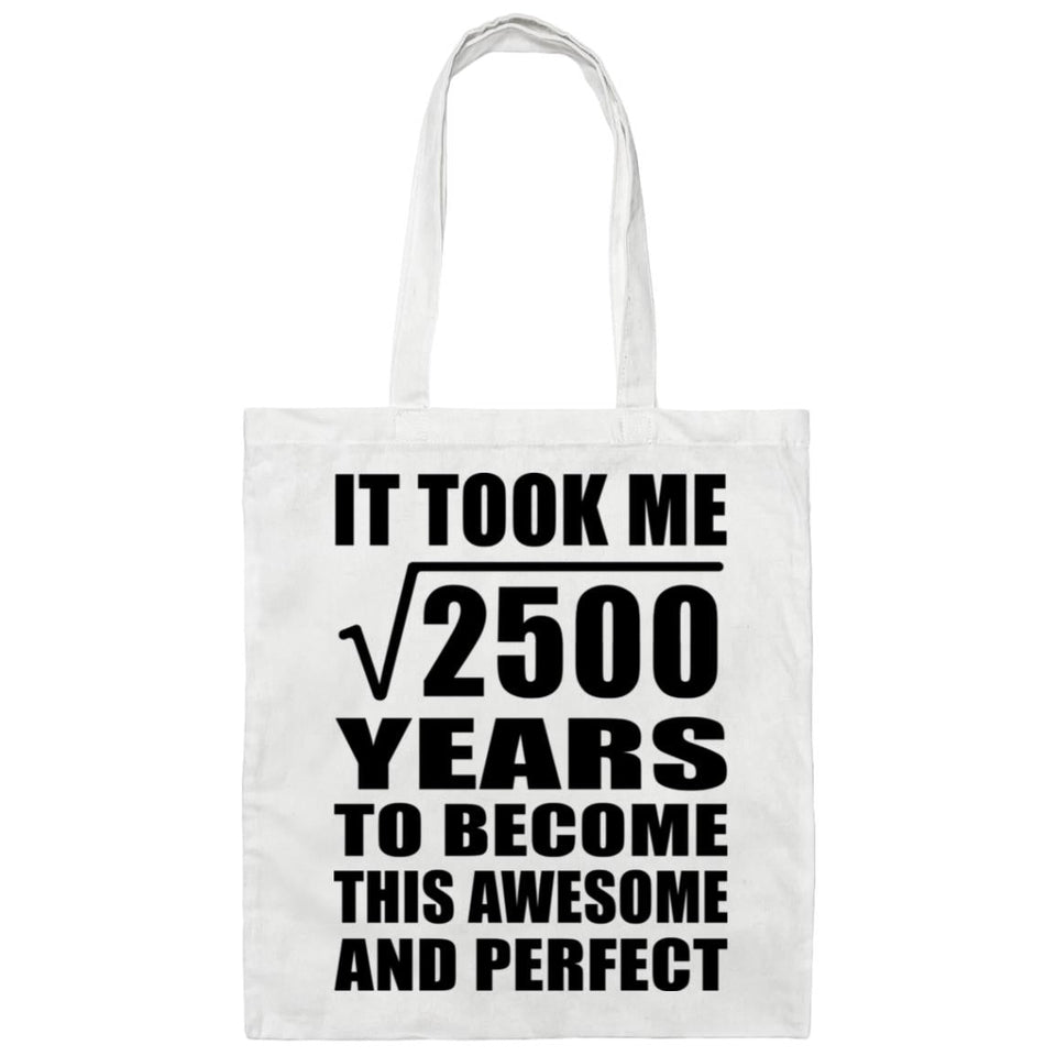 50th Birthday Took Square Root of 2500 Years To Awesome - Tote Bag White