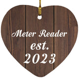 Meter Reader Established Est. 2023 - Heart Ornament D