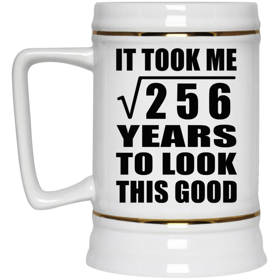 16th Birthday Took Square Root of 256 Years To Look Good - Beer Stein