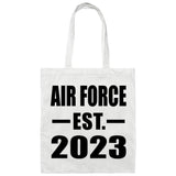 Air Force Established EST. 2023 - Tote Bag White