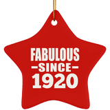 104th Birthday Fabulous Since 1920 - Star Ornament