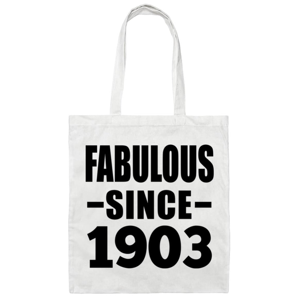 121st Birthday Fabulous Since 1903 - Tote Bag White