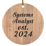Systems Analyst Established Est. 2024 - Circle Ornament C