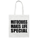 Motocross Makes Life Special - Tote Bag White