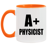A+ Physicist - 11oz Accent Mug Orange