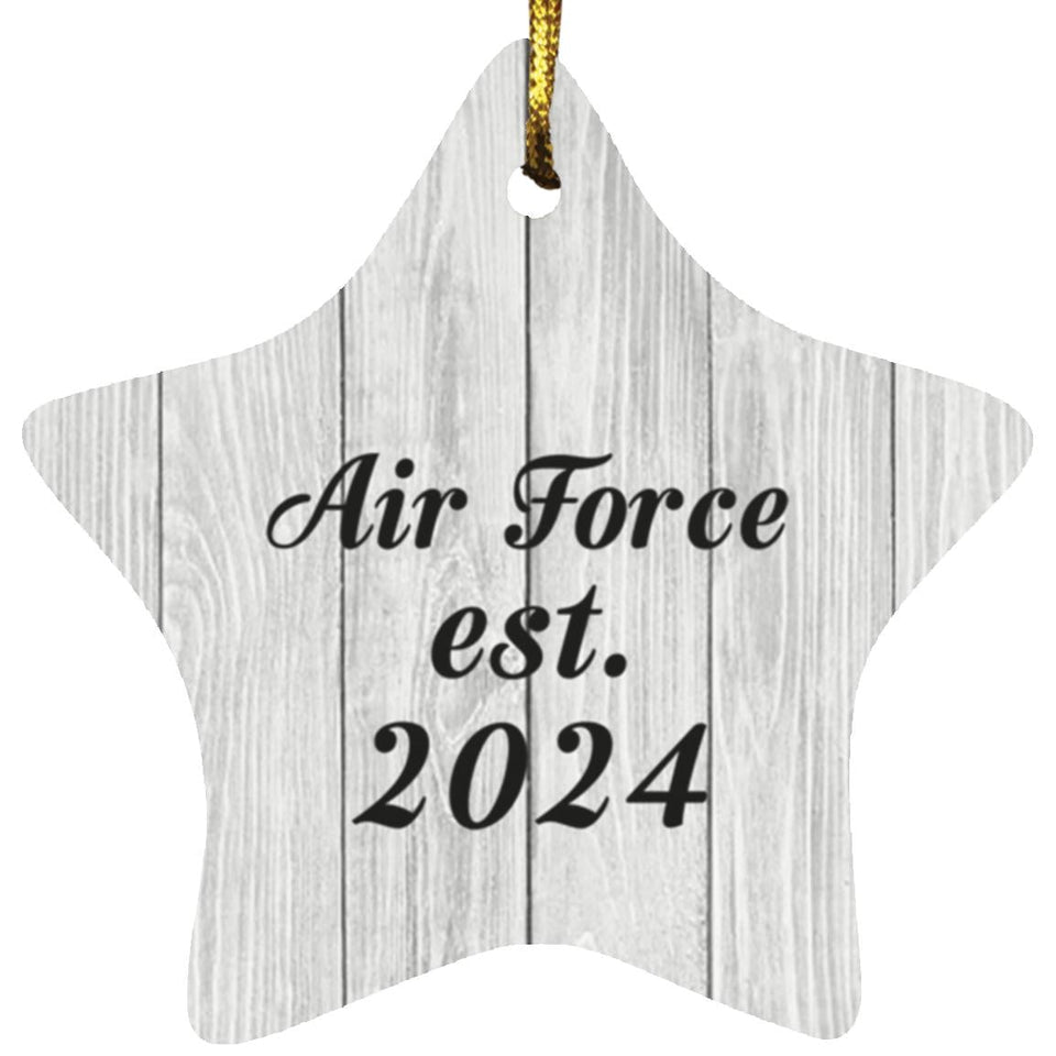 Air Force Established Est. 2024 - Star Ornament F