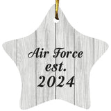 Air Force Established Est. 2024 - Star Ornament F