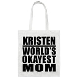 Kristen World's Okayest Mom - Tote Bag White