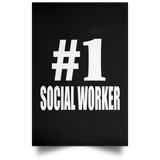 Number One #1 Social Worker - Poster Portrait