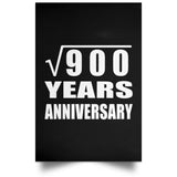 30th Anniversary Square Root of 900 Years Anniversary - Poster Portrait