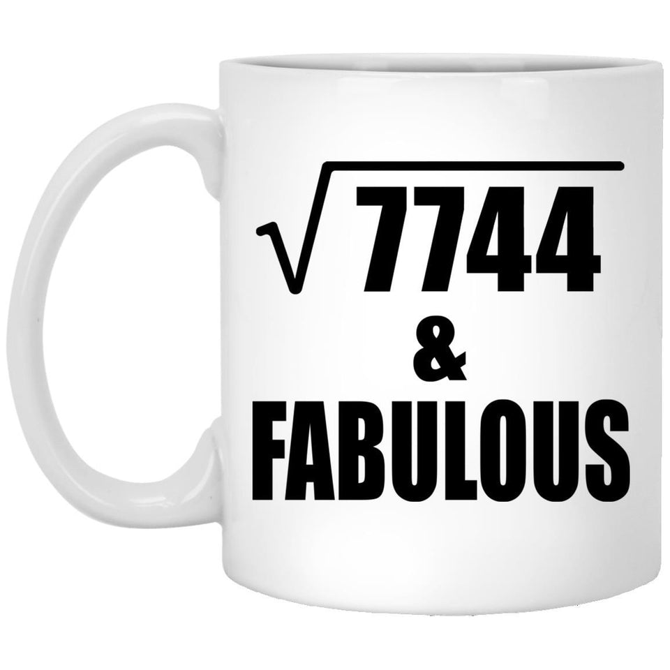88th Birthday Square Root of 7744 & Fabulous - 11oz Coffee Mug