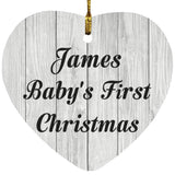 James Baby's First Christmas - Heart Ornament F