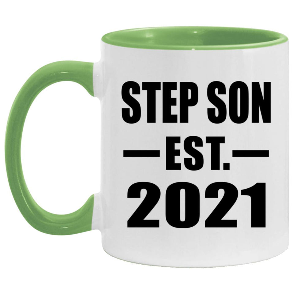 Step Son Established EST. 2021 - 11oz Accent Mug Green