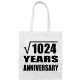 32nd Anniversary Square Root of 1024 Years Anniversary - Tote Bag White