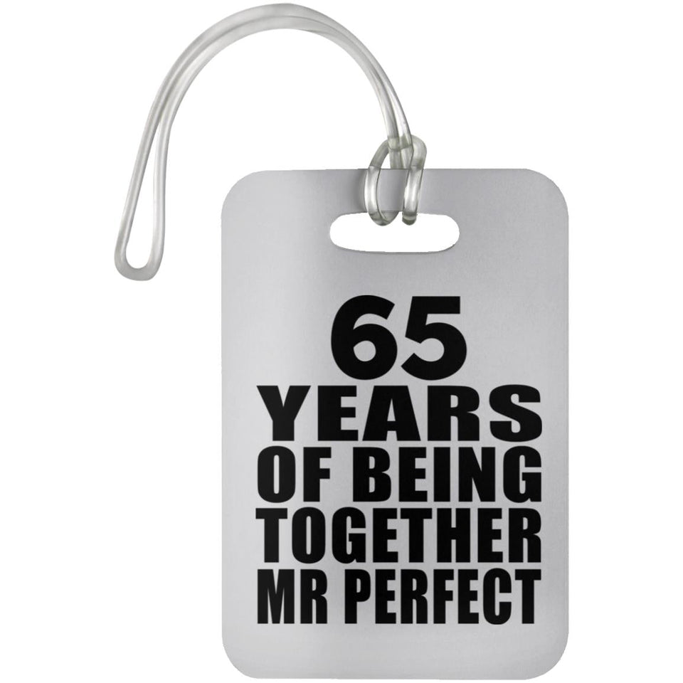 65th Anniversary 65 Years Of Being Mr Perfect - Luggage Bag Tag