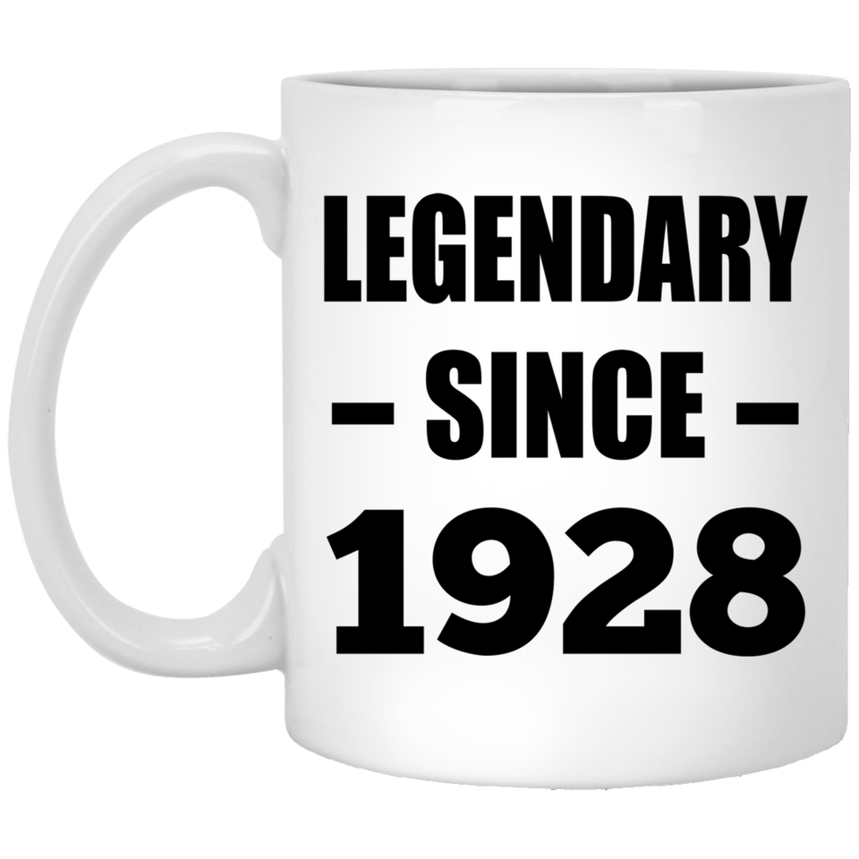 96th Birthday Legendary Since 1928 - 11oz Coffee Mug