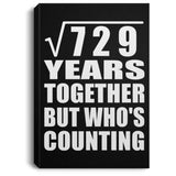 27th Anniversary Square Root of 729 Years Who's Counting - Canvas Portrait