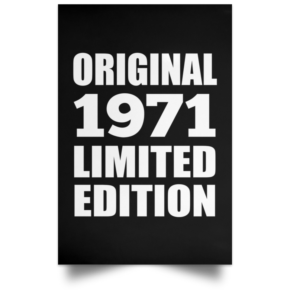 53rd Birthday Original 1971 Limited Edition - Poster Portrait