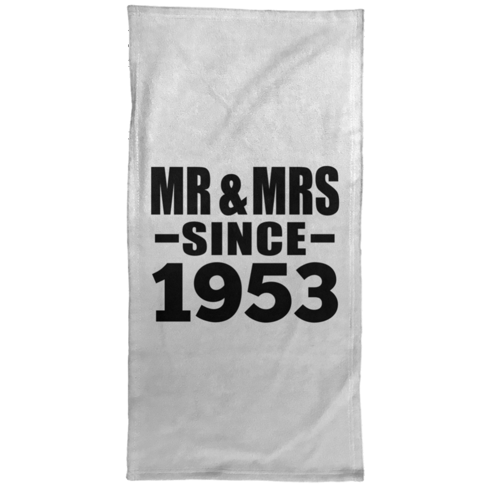 71st Anniversary Mr & Mrs Since 1953 - Hand Towel