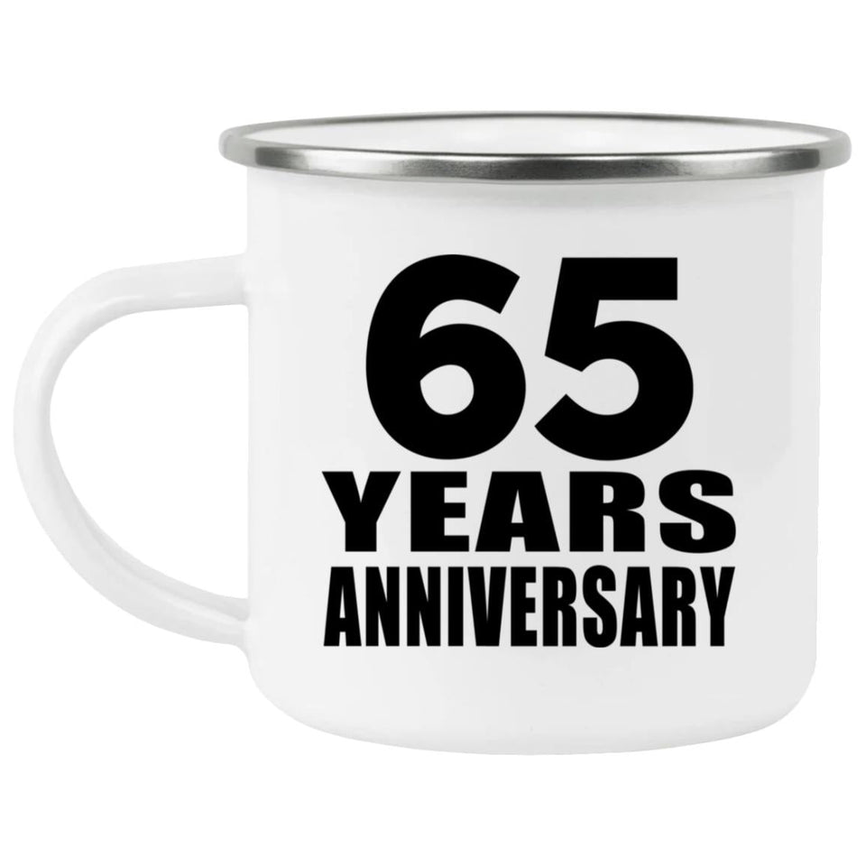 65th Anniversary 65 Years - 12oz Camping Mug