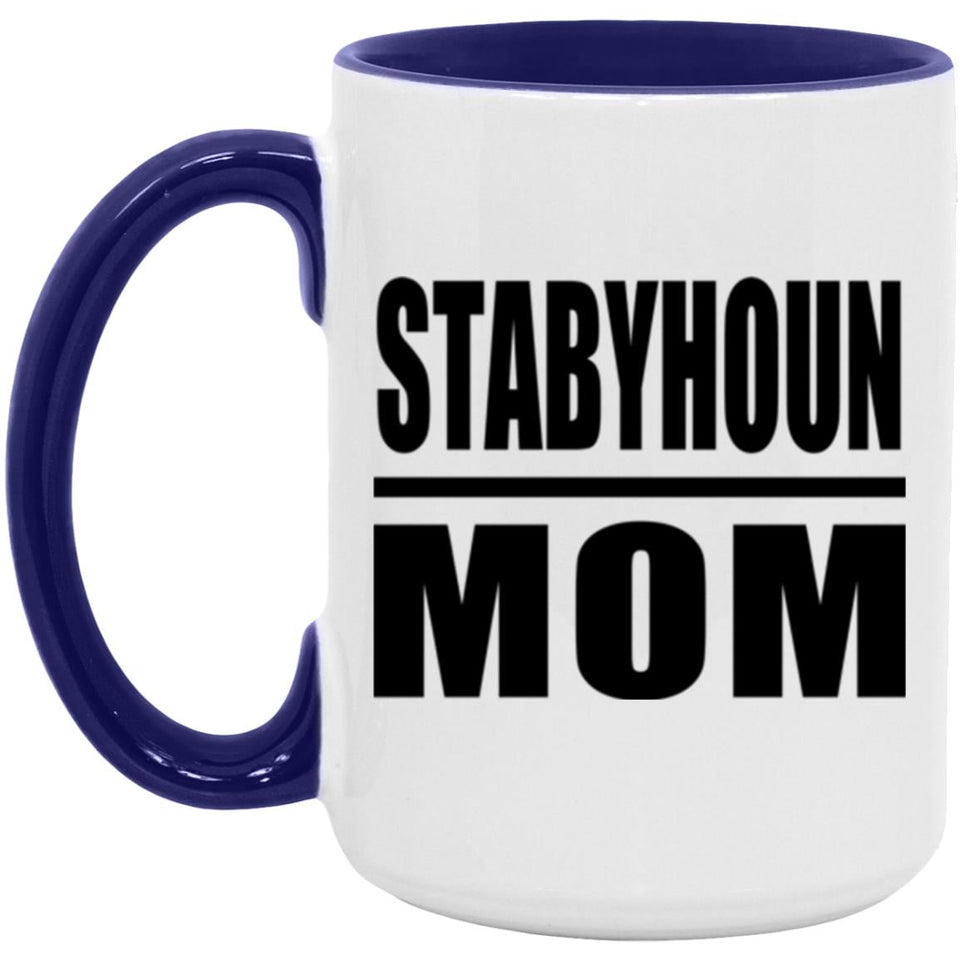Stabyhoun Mom - 15oz Accent Mug Purple