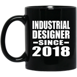 Industrial Designer Since 2018 - 11 Oz Coffee Mug Black