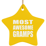 Most Awesome Gramps - Star Ornament