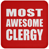 Most Awesome Clergy - Drink Coaster