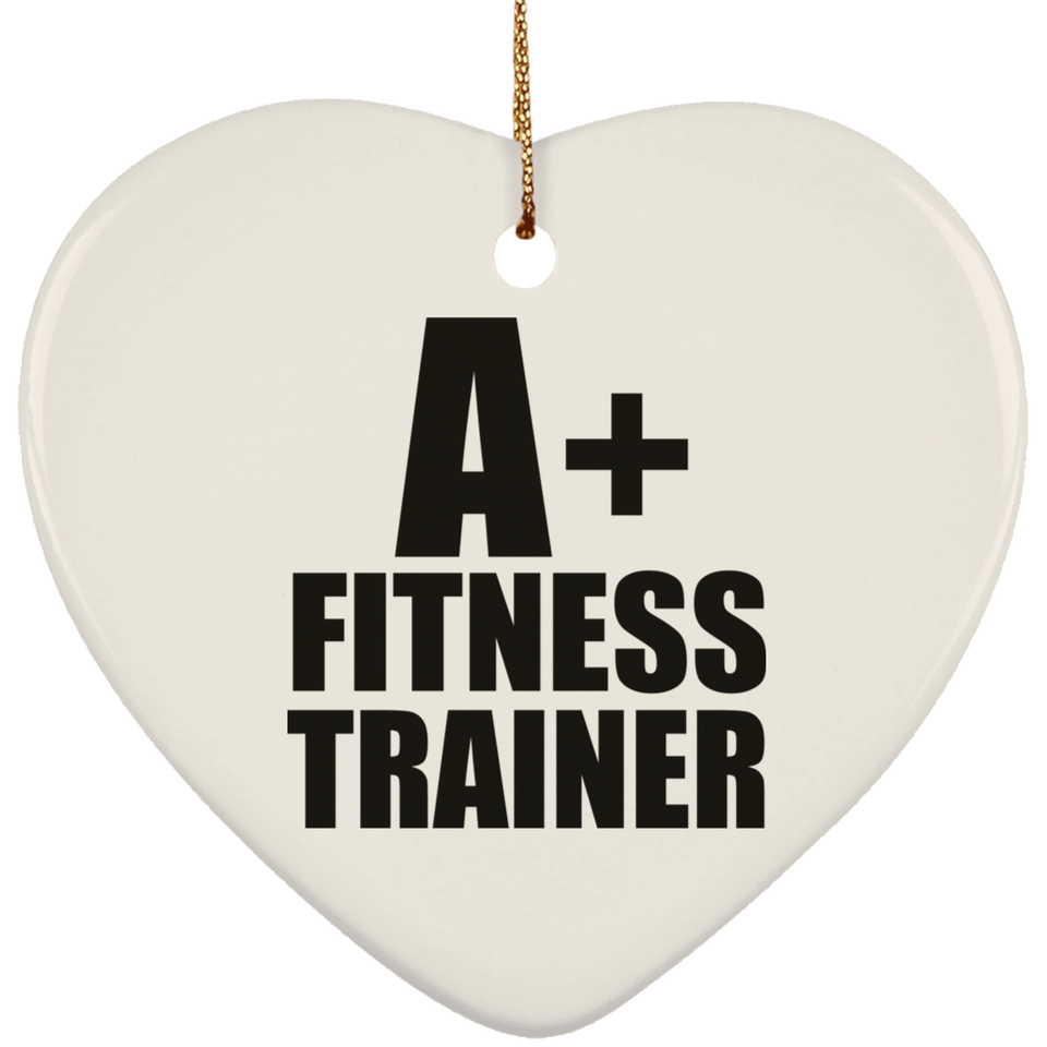 A+ Fitness Trainer - Heart Ornament