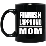 Finnish Lapphund Mom - 11oz Coffee Mug Black