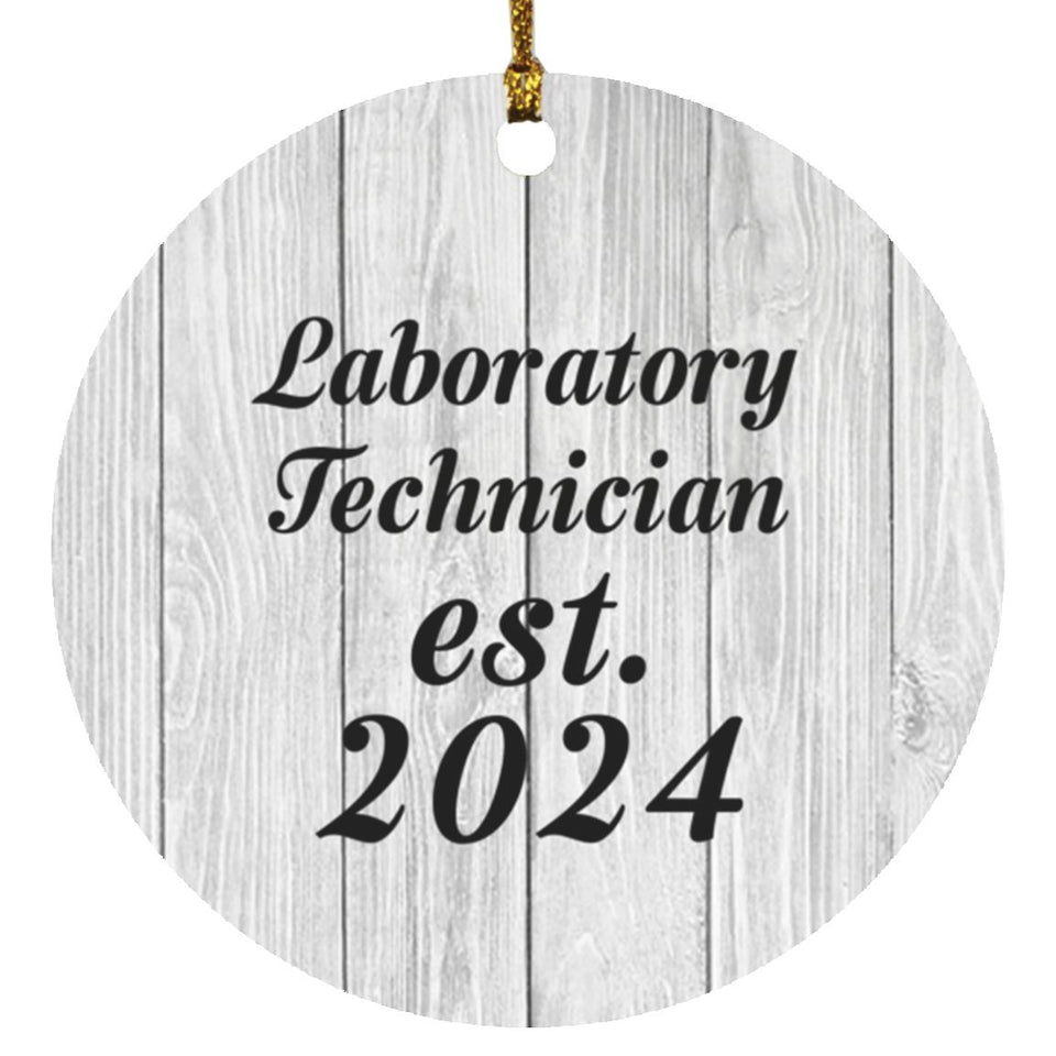 Laboratory Technician Established Est. 2024 - Circle Ornament F