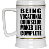 Being Vocational Counselor Makes Life Complete - Beer Stein