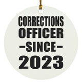 Corrections Officer Since 2023 - Circle Ornament