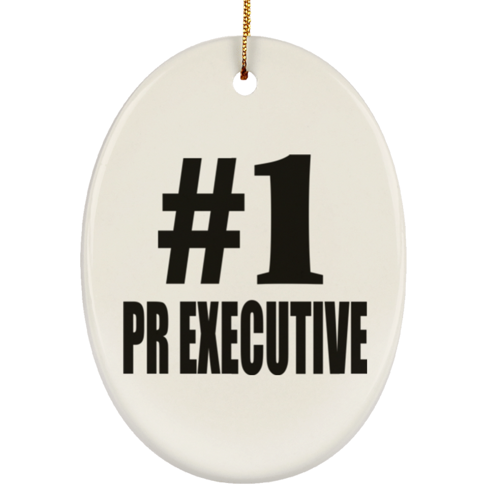 Number One #1 Pr Executive - Oval Ornament