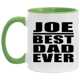 Joe Best Dad Ever - 11oz Accent Mug Green